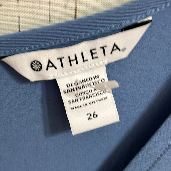 NWT Athleta Brooklyn Jumpsuit Combinasion Brooklyn Blue Size 26 - Picture 7 of 11